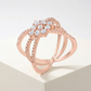 Avera Mindy 0.8ct Cubic Zirconia Delicate Triple Wrap Ring