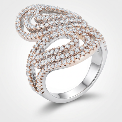 Avera Serina 1ct Cubic Zirconia Pave Circle Ring