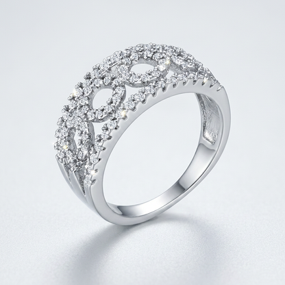 Avera Rina 0.5ct Cubic Zirconia Contemporary Band Ring
