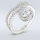 Avera 1.75Ct Chevron Wedding Set With Cubic Zirconia