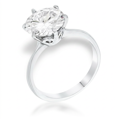 Avera 3.5 Carat Cubic Zirconia Classic Solitaire Ring