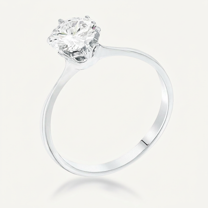 Avera 1 Carat Single Stone Cz Classic Solitaire Ring