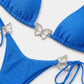 Blue Diana Bikini Top