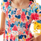 Sunshine Garden Smocked Ruffle Dress