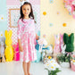 Bunny Love 3/4 Sleeve Pocket Twirl Dress