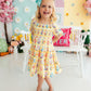 Easter Picnic Smocked Ruffle Dress