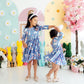 Hop, Skip & Twirl 3/4 Sleeve Pocket Twirl Dress
