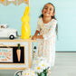 Sunny Bunnies 3/4 Sleeve Pocket Twirl Dress
