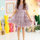 Lovely Lavender Smocked Ruffle Dress