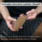 Marking Knife Kiridashi with leather sheath, 4 cm (1.57 inches)