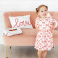 Lovebug 3/4 Sleeve Ruffle Twirl Dress