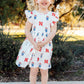 Nebraska White Herbie Husker Flutter Twirl Dress
