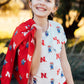 Nebraska White Herbie Husker Ruffle Pocket Tee