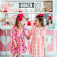 Melt My Heart 3/4 Sleeve Ruffle Twirl Dress