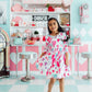 Light Hearted 3/4 Sleeve Pocket Twirl Dress