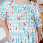 Honor Roll Smocked Ruffle Dress