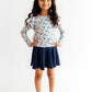 Navy Twirl Skort