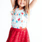 SALE Proudly Patriotic S/S Flutter Sleeve Leotard
