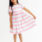 Pastel Stripes S/S Pocket Twirl Dress