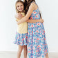 Watercolor Floral Ruffle Twirl Skort