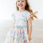Fluttering Butterflies Flutter Sleeve Twirl Dress