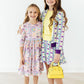 French Quarter Fun 3/4 Sleeve Pocket Twirl Dress
