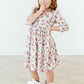 Cowgirl Cutie 3/4 Sleeve Ruffle Twirl Dress