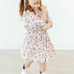 Cowgirl Cutie 3/4 Sleeve Ruffle Twirl Dress