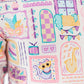 French Quarter Fun 3/4 Sleeve Pocket Twirl Dress