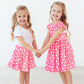 Pink Polka Dots Ruffle Twirl Skort