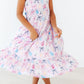 Beachside Bows Ruffle Maxi Dress