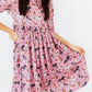 Petals & Ponies 3/4 Sleeve Pocket Twirl Dress