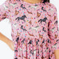Petals & Ponies 3/4 Sleeve Pocket Twirl Dress