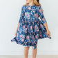 Whimsy 3/4 Sleeve Pocket Twirl Dress