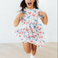 Rainbow Roosters S/S Pocket Twirl Dress