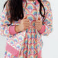 Watercolor Rainbows Satin Jacket