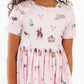 Pink Ranch Hand S/S Pocket Twirl Dress