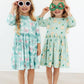 Lucky Duck 3/4 Sleeve Pocket Twirl Dress