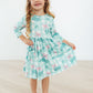 Shamrock Sweetheart 3/4 Sleeve Pocket Twirl Dress