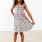 Petals in Paradise Ruffle Cross Back Dress