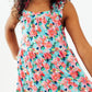 Petals in Paradise Ruffle Cross Back Dress