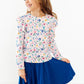 Morning Meadows L/S Ruffle Tee