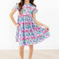 Time to Purr-ty S/S Pocket Twirl Dress