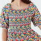 Beautiful Blossoms Smocked Ruffle Dress