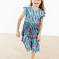 Lovely Llamas Flutter Sleeve Twirl Dress