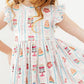 Birthday Cakes Flutter Sleeve Twirl Dress