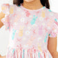 Preppy Peeps Flutter Sleeve Twirl Dress