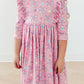 Little Bow Peeps 3/4 Sleeve Ruffle Twirl Dress