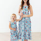 Patriotic Petals Ruffle Maxi Dress