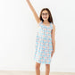 Patriotic Picnic Ruffle Cross Back Dress